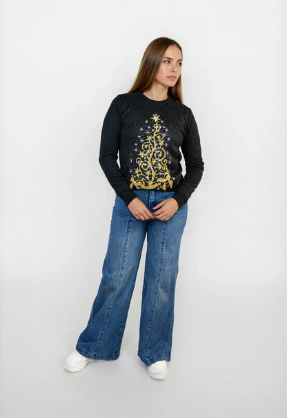 Saco navidad Arbol Dorado - Mujer