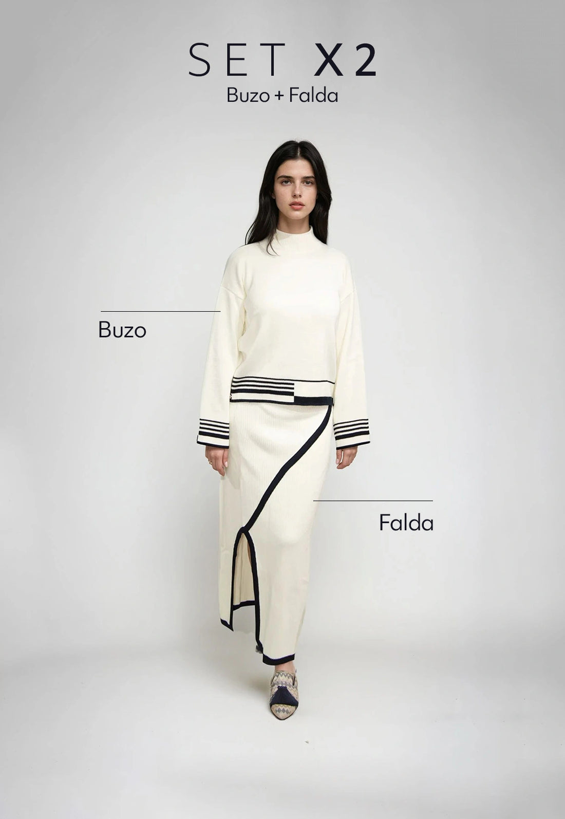 Set Buzo Amanda / Falda Vega