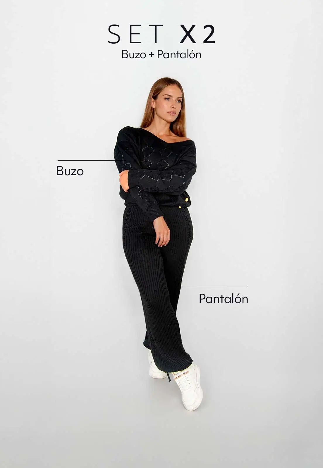 Set Buzo Hojas / Pantalón Amará - Giive