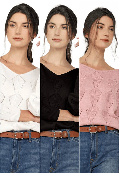 Buzo Calado Hojas Cuello V - Giive