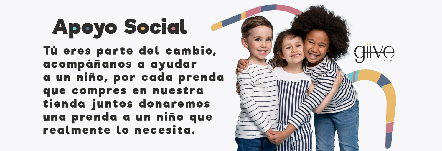 En cada compra que realices en Giive estas apoyando a un niño que lo necesita, por medio de nuestro plan de donaciones en colaboración con distintas fundaciones.
