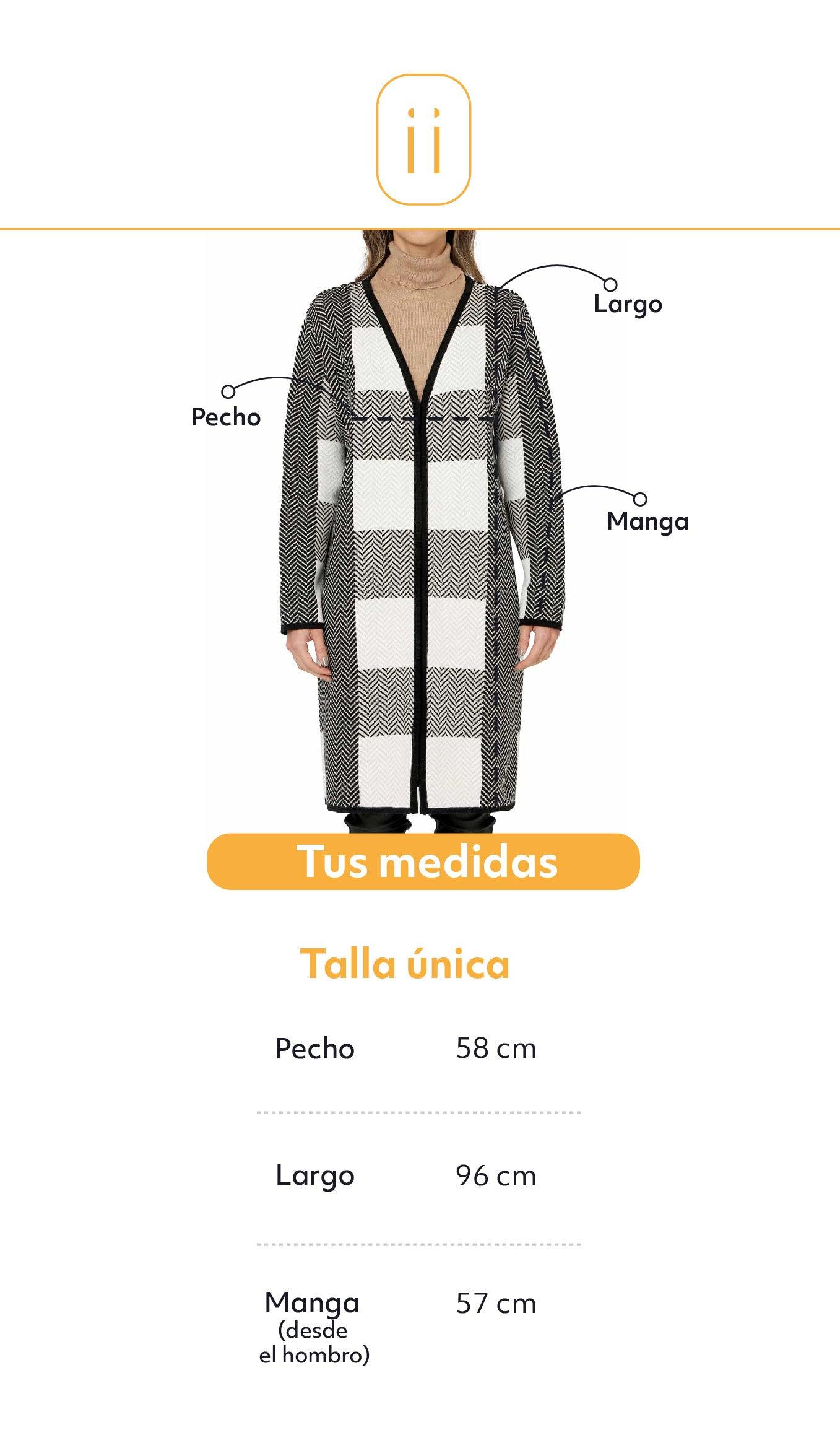 Gabán Jacquard Pez Cuadros - Giive