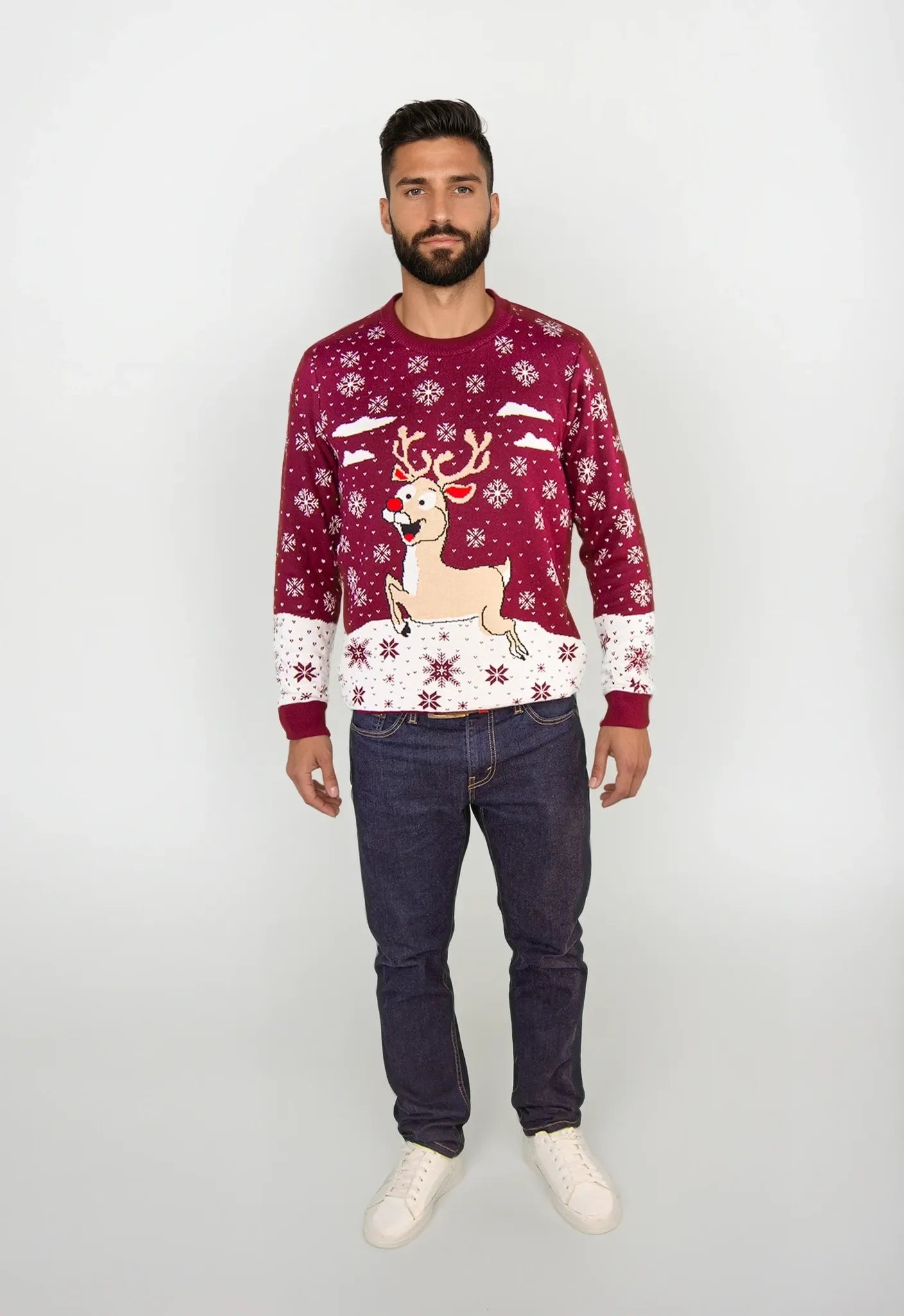 Saco navidad Reno Burdeos - Hombre