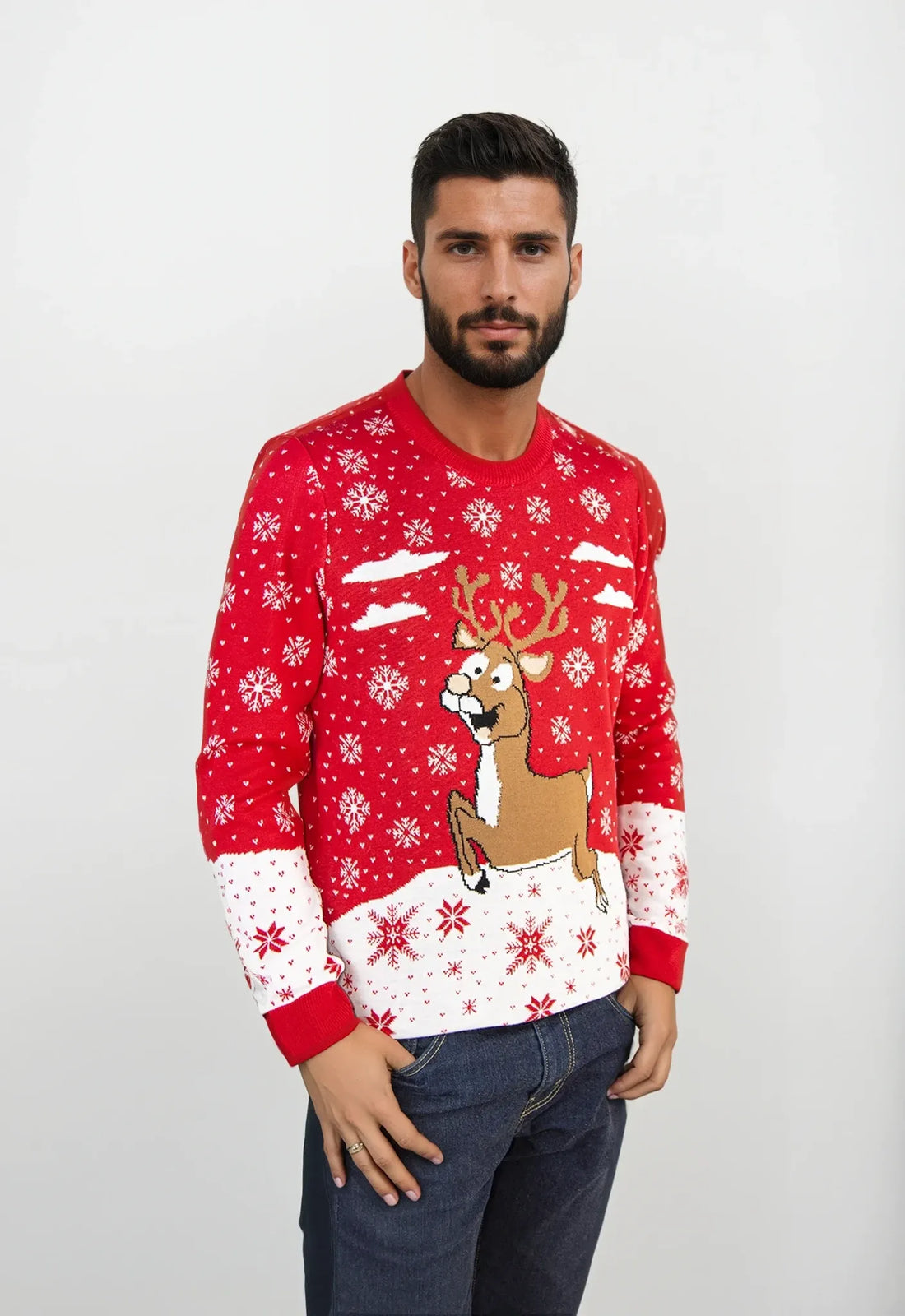 Saco navidad Reno Rojo - Hombre