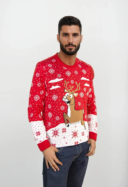 Saco navidad Reno Rojo - Hombre