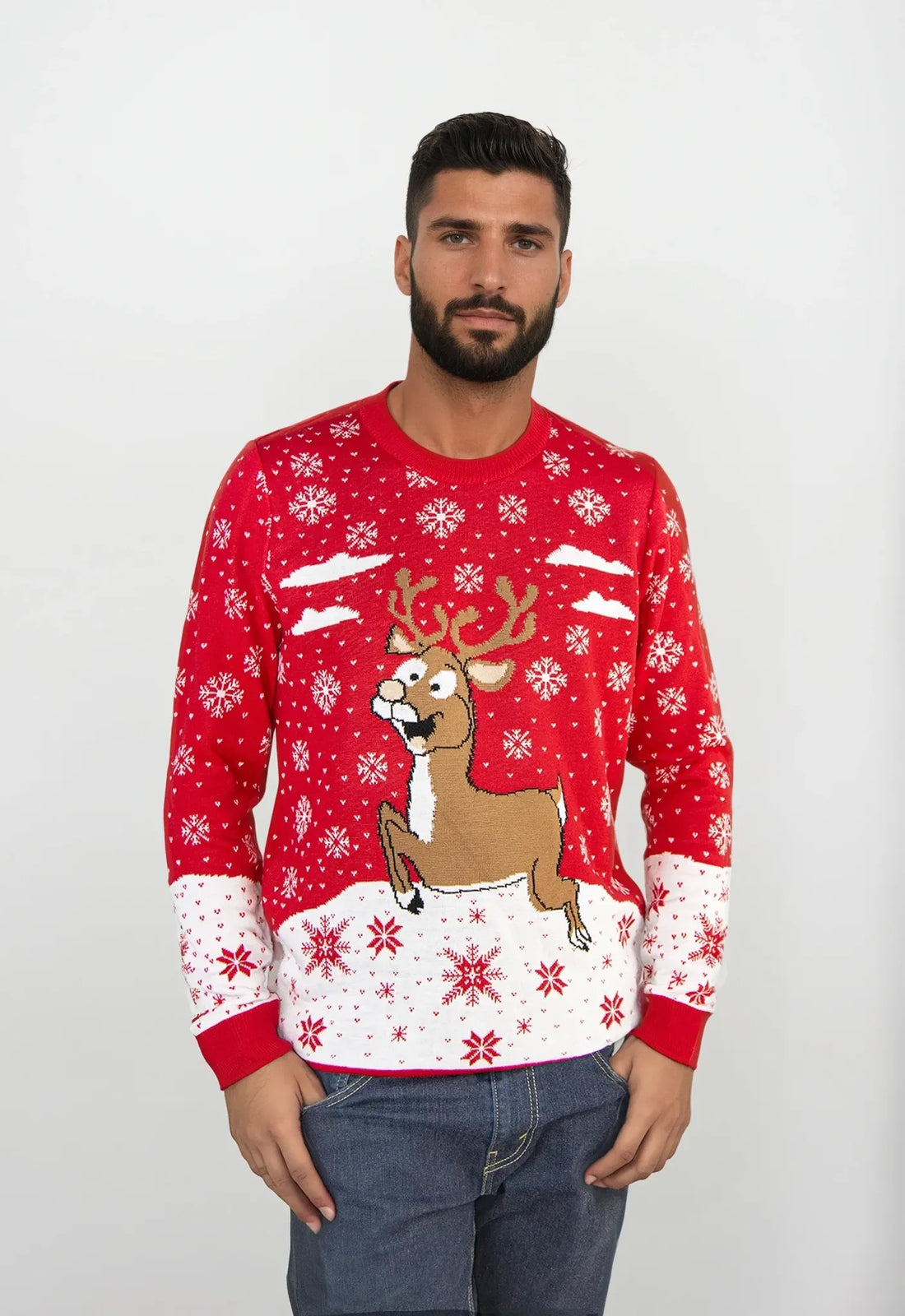 Saco navidad Reno Rojo - Hombre