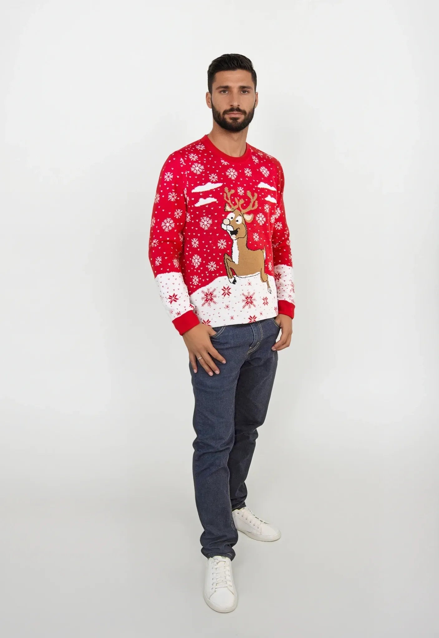Saco navidad Reno Rojo - Hombre