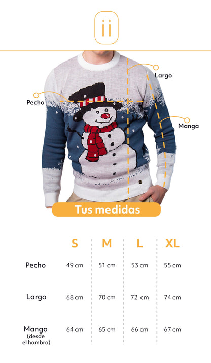 Saco navidad muñeco de nieve - Azul - Hombre - Giive