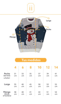 Saco navidad muñeco de nieve - Azul - Niños - Giive