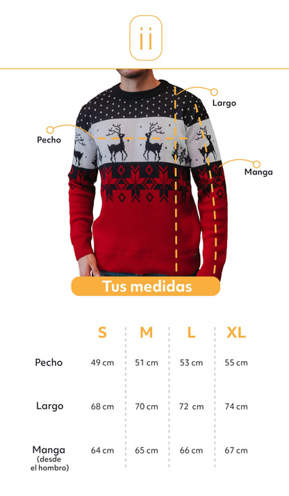 Saco navidad tricolor - Hombre - Giive
