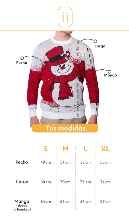 Saco navidad muñeco de nieve - Rojo - Hombre - Giive