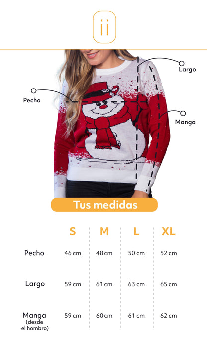Saco navidad muñeco de nieve - Rojo - Mujer - Giive