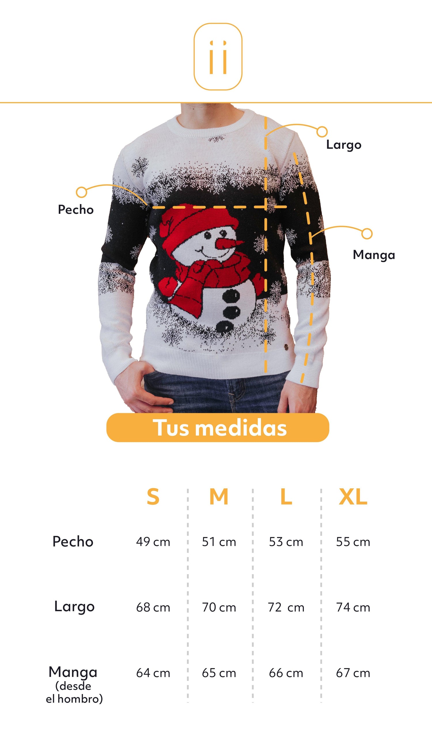 Saco navidad muñeco de nieve - Negro - Hombre - Giive
