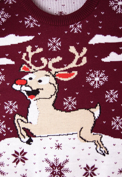 Saco navidad Reno Burdeos - Niños