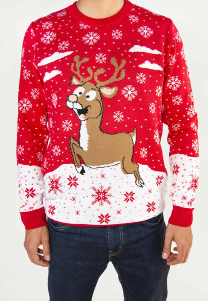 Saco navidad Reno Rojo - Hombre