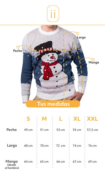 Saco navidad muñeco de nieve - Azul - Hombre - Giive