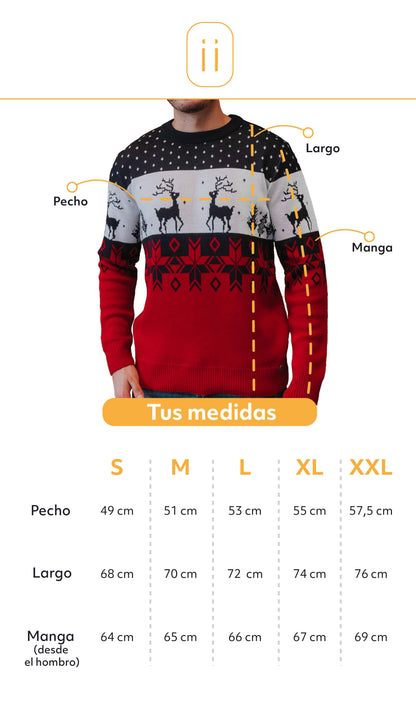 Saco navidad tricolor - Hombre - Giive