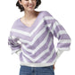 Buzo Jacquard Rayas Diagonales Cuello V - Giive Giive