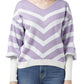 Buzo Jacquard Rayas Diagonales Cuello V - Giive Giive