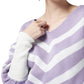 Buzo Jacquard Rayas Diagonales Cuello V - Giive Giive