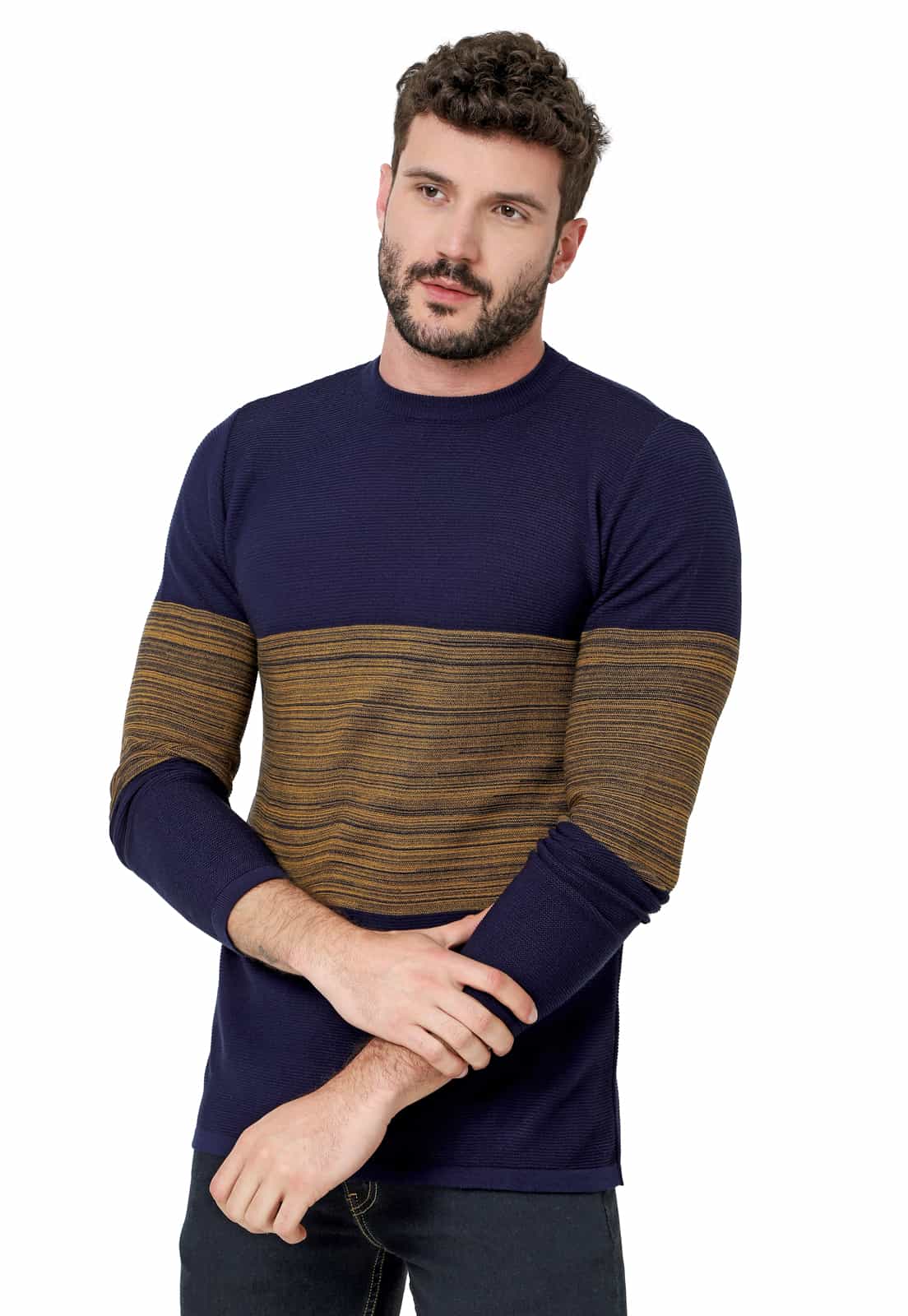Saco para Hombre Buzo Venas Matizado Rayado - Giive Fábricas de sacos de Lana en Bogotá