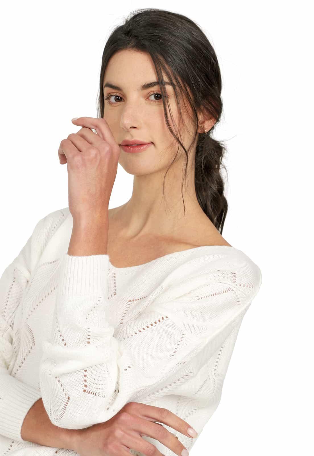 Buzo Calado Hojas Cuello V - Prendas de vestir - Giive Giive