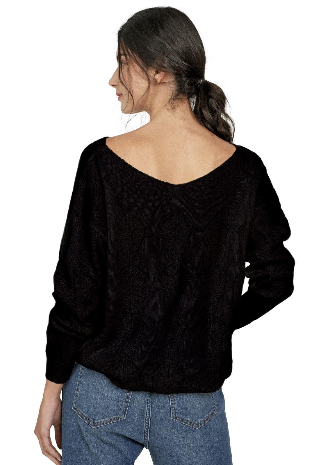 Buzo Calado Hojas Cuello V - Prendas de vestir - Giive Giive