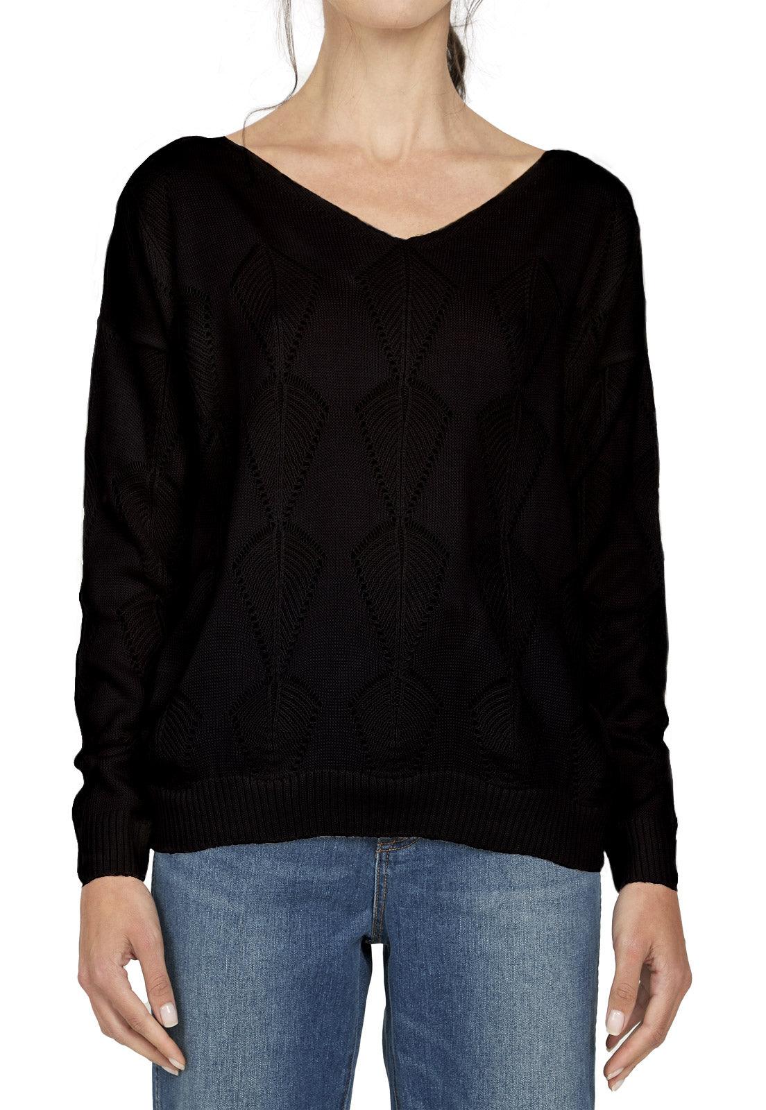 Buzo Calado Hojas Cuello V - Prendas de vestir - Giive Giive