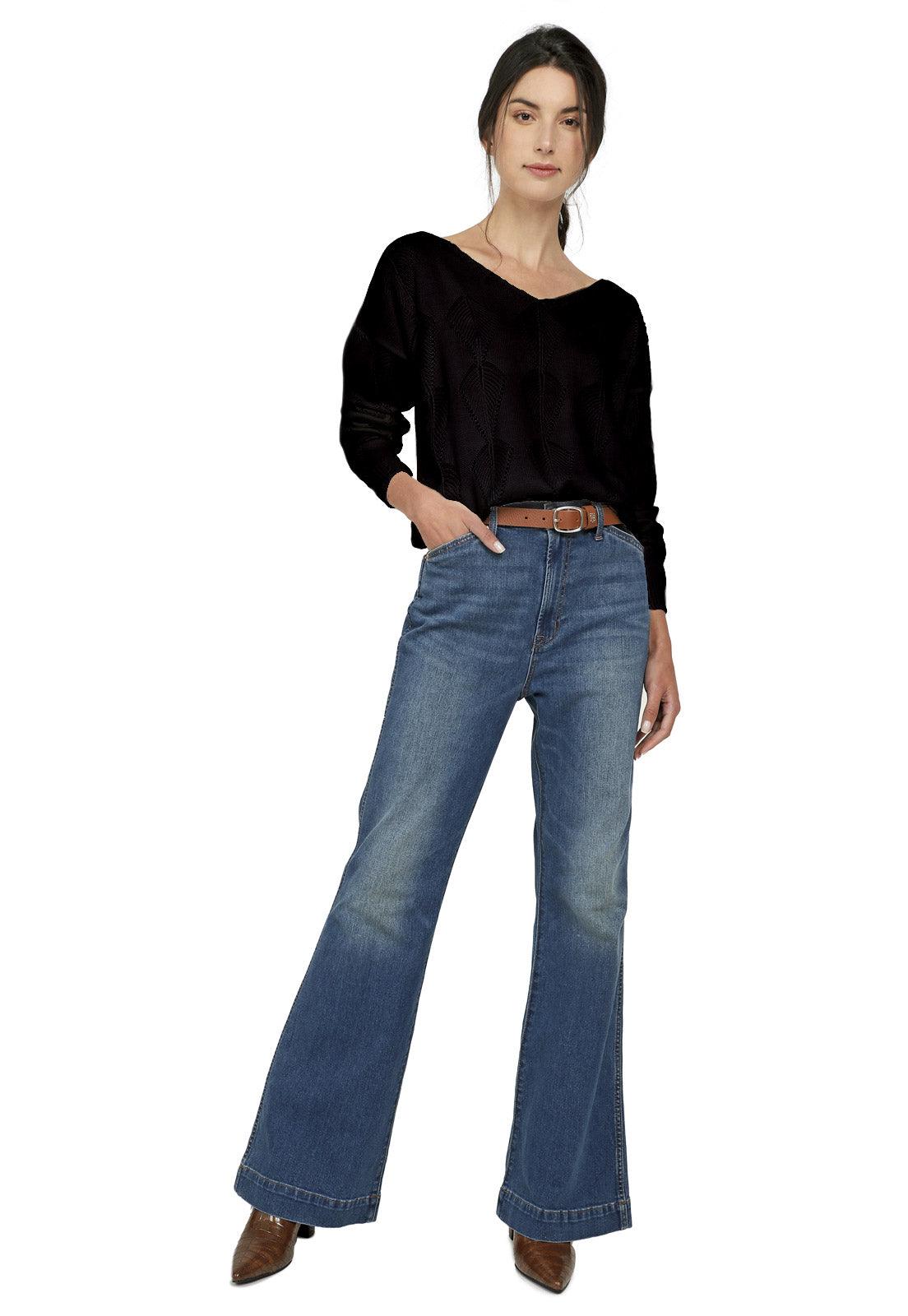 Buzo Calado Hojas Cuello V - Prendas de vestir - Giive Giive