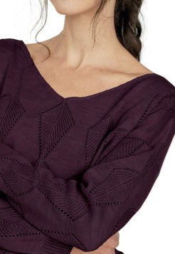Buzo Calado Hojas Cuello V - Prendas de vestir - Giive Giive