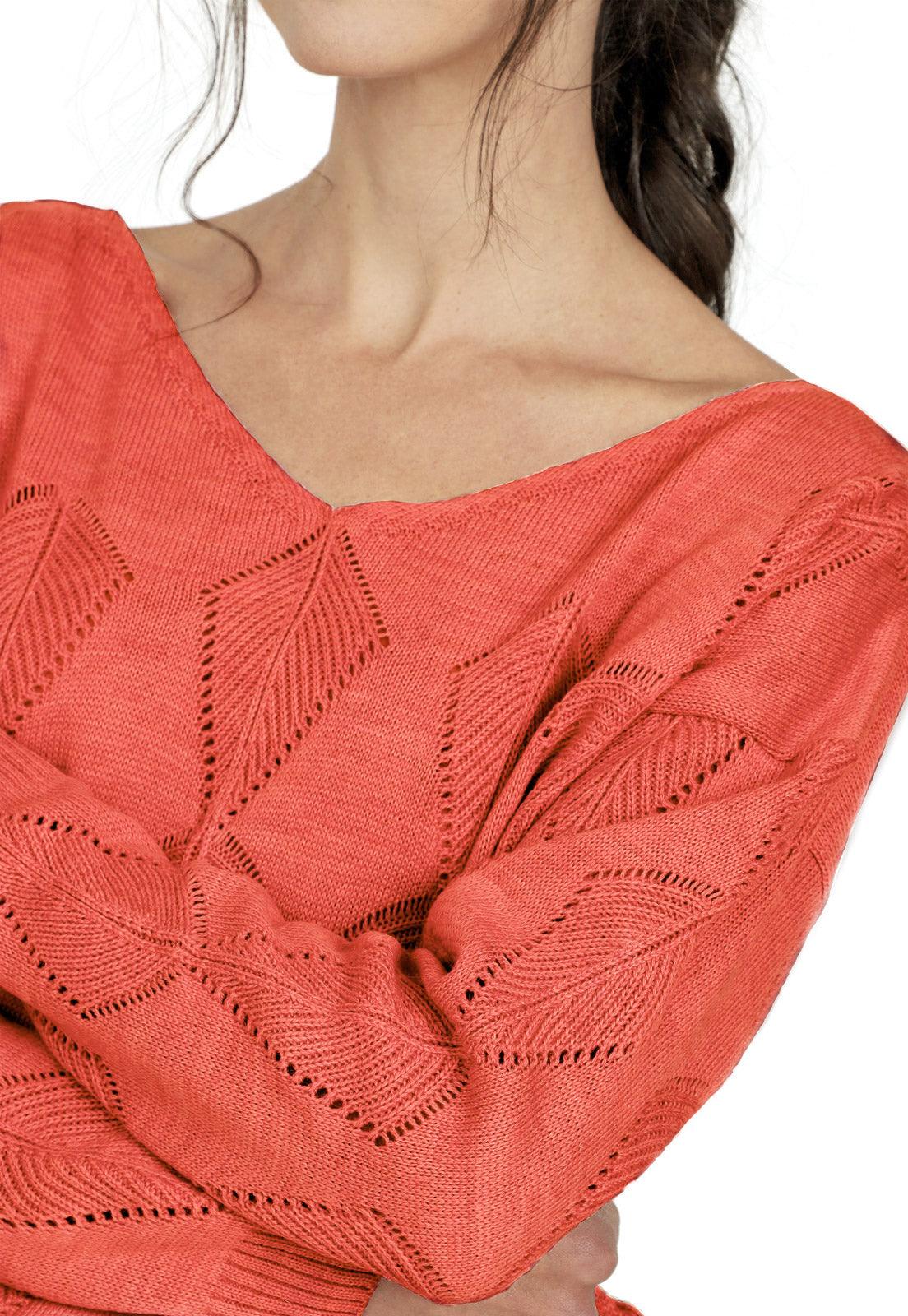 Buzo Calado Hojas Cuello V - Prendas de vestir - Giive Giive
