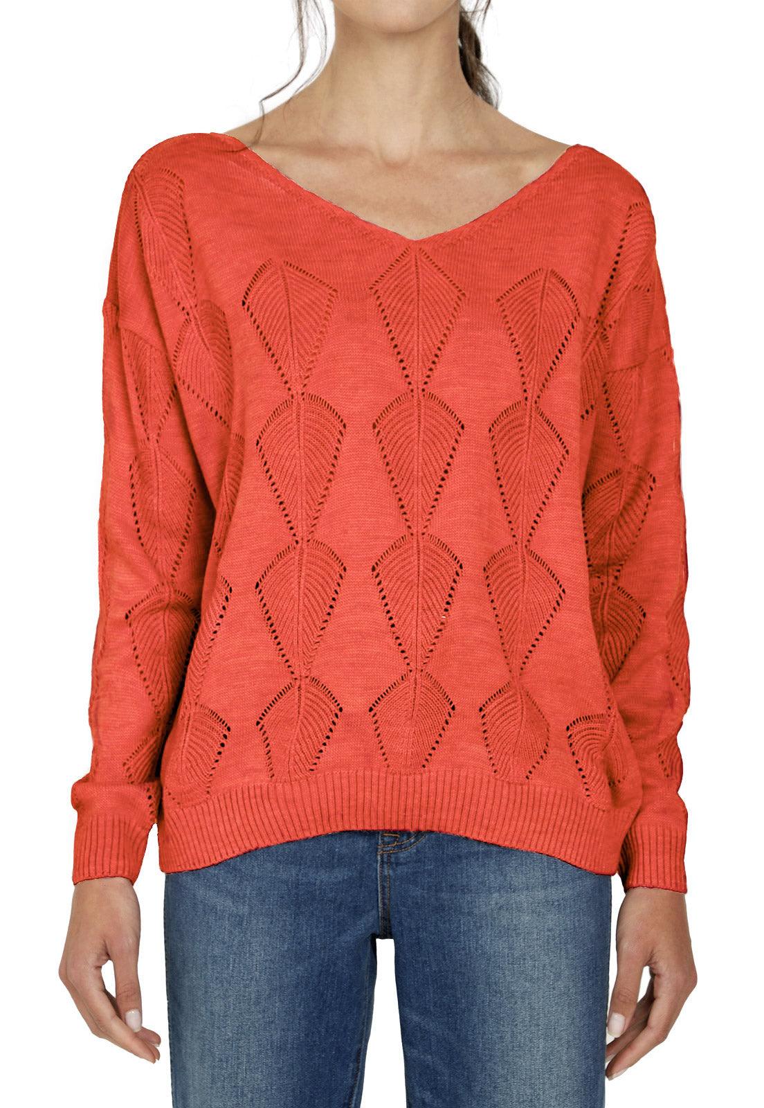 Buzo Calado Hojas Cuello V - Prendas de vestir - Giive Giive