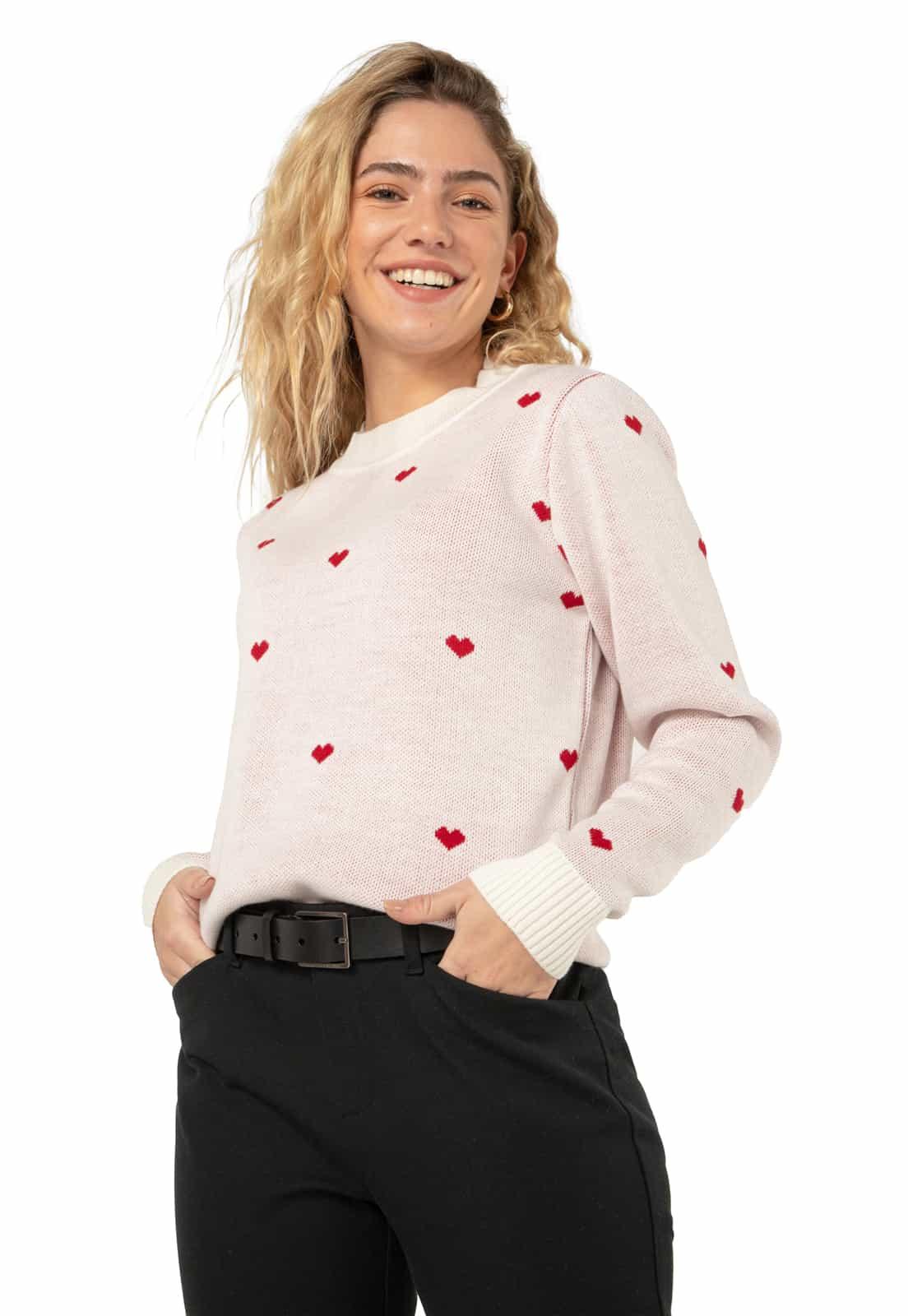 Buzo Cuello Redondo Corazones - Prendas de vestir - Giive Giive