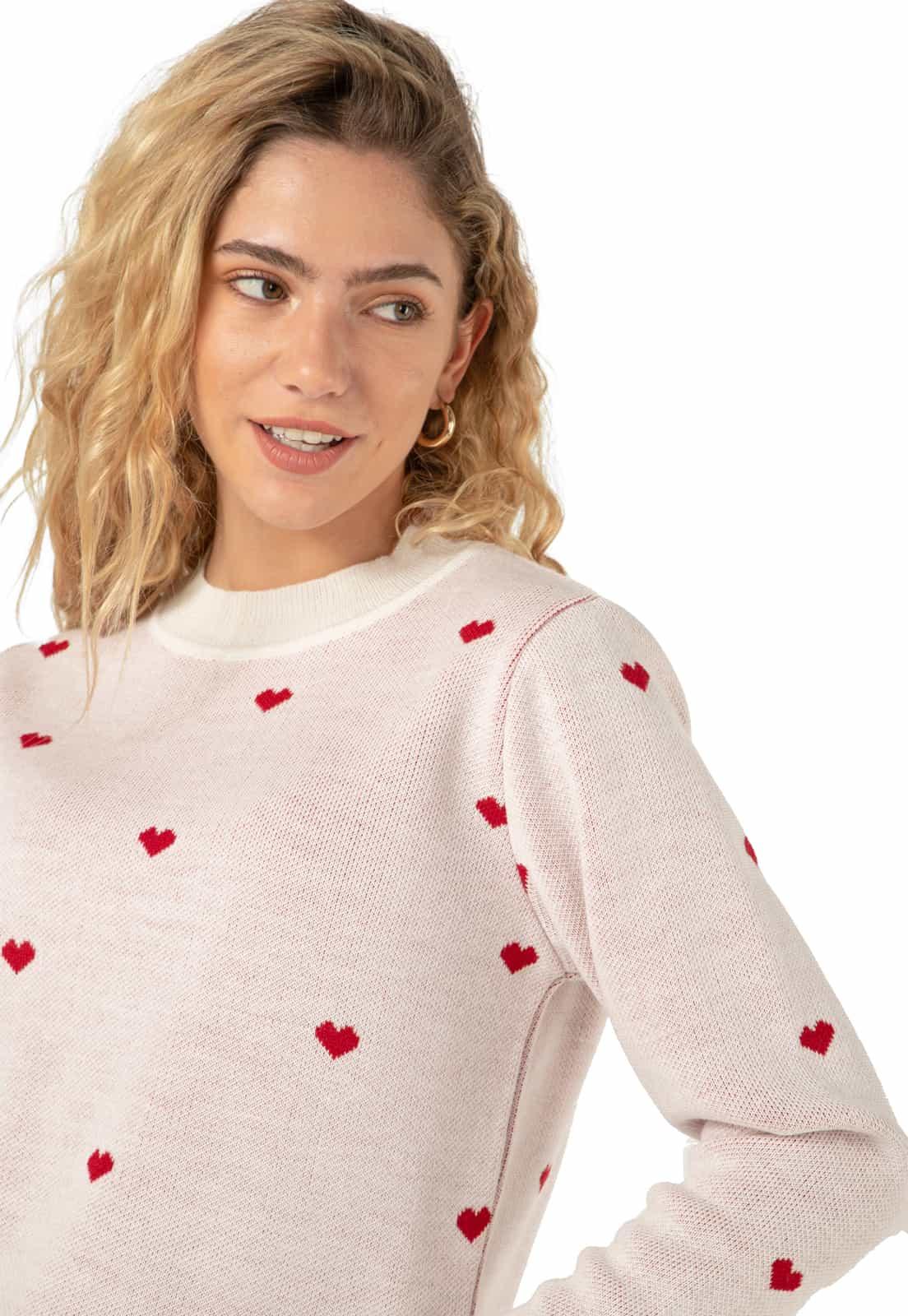 Buzo Cuello Redondo Corazones - Prendas de vestir - Giive Giive