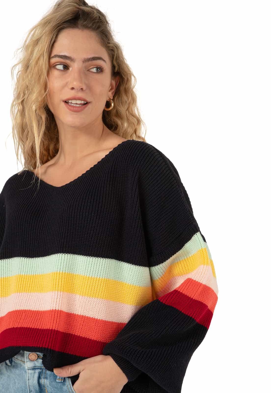Buzo Punto Ingles Cuello V 5 Rayas Centro - Prendas de vestir - Giive Giive