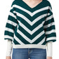Buzo Jacquard Rayas Diagonales Cuello V - Giive Giive