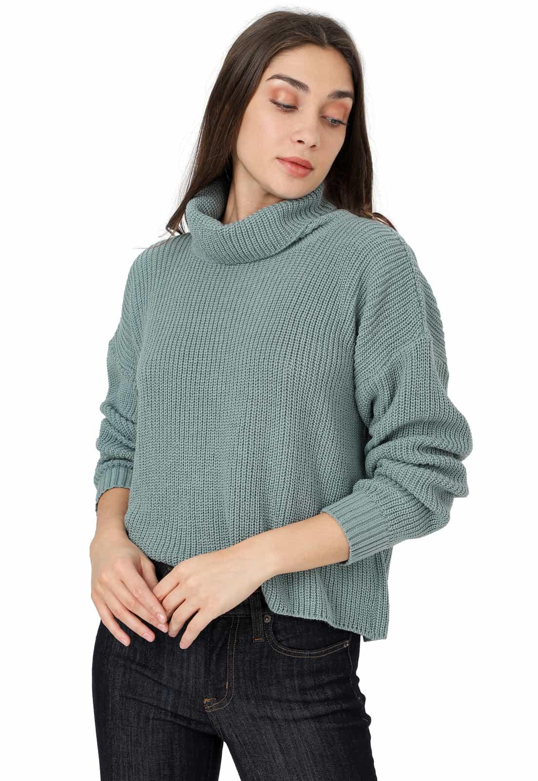 Sweater Trenzado Ancho Mujer The Big Shop