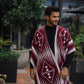 Ruana Larga Etnica 2 Colores Doble Faz - Prendas de vestir - Giive Giive
