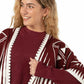 Ruana Larga Etnica 2 Colores Doble Faz - Prendas de vestir - Giive Giive