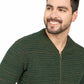 Chaqueta Cuello Beisbolero Tejido Lazo Matizado - Prendas de vestir - Giive Giive