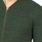 Chaqueta Cuello Beisbolero Tejido Lazo Matizado - Prendas de vestir - Giive Giive