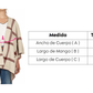 Ruana Abierta Rayas Verticales y Horizontales - Prendas de vestir - Giive Giive