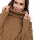 Ruana Mangas Trenza Rombos Cuello Tortuga - Prendas de vestir - Giive Giive