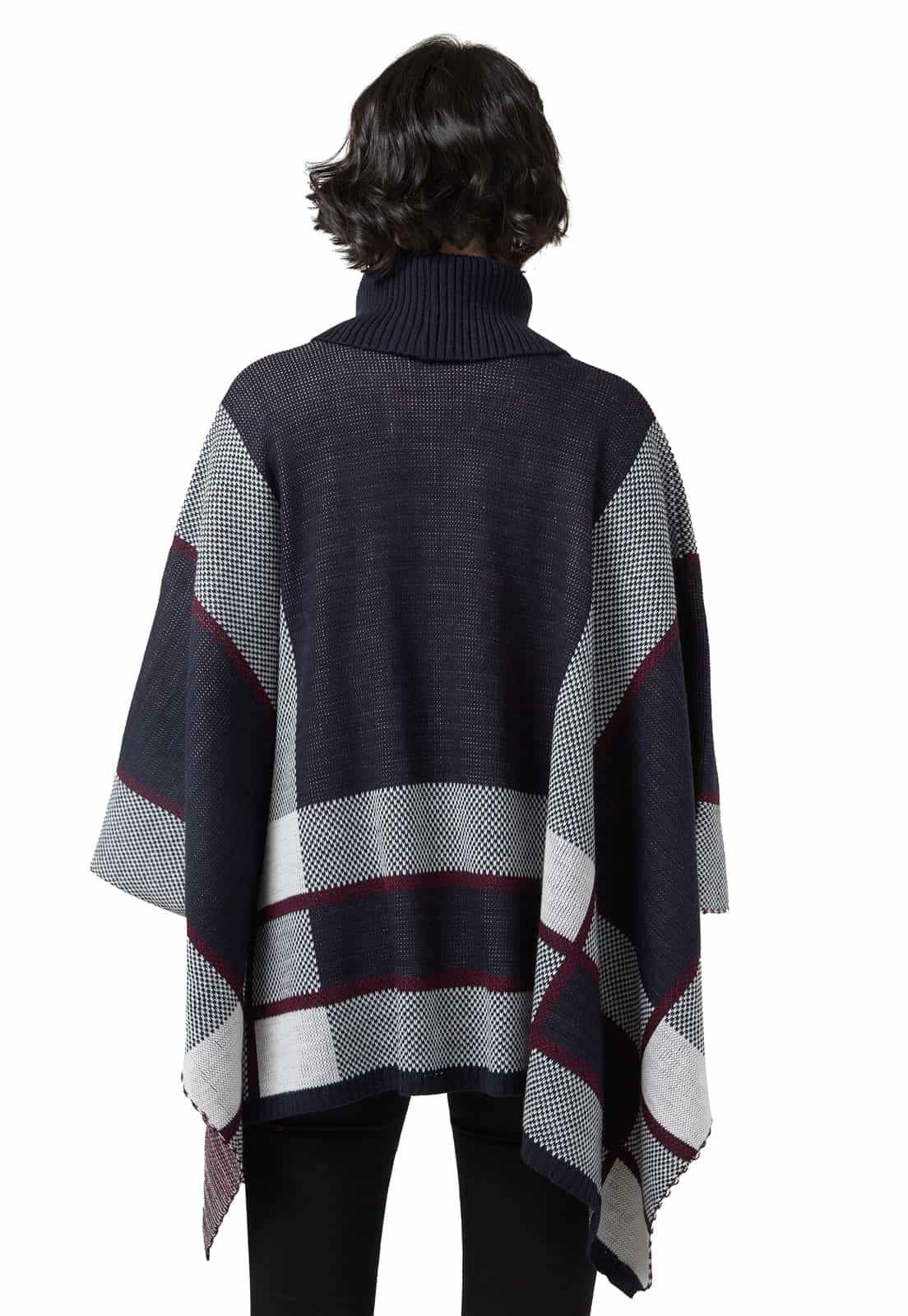Ruana Jacquard Cuello Caído - Prendas de vestir - Giive Giive