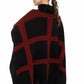 Ruana Rayas Verticales y Horizontales Cuello Alto - Prendas de vestir - Giive Giive