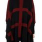 Ruana Rayas Verticales y Horizontales Cuello Alto - Prendas de vestir - Giive Giive