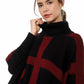 Ruana Rayas Verticales y Horizontales Cuello Alto - Prendas de vestir - Giive Giive