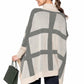 Ruana Rayas Verticales y Horizontales Cuello Alto - Prendas de vestir - Giive Giive
