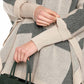 Ruana Rayas Verticales y Horizontales Cuello Alto - Prendas de vestir - Giive Giive