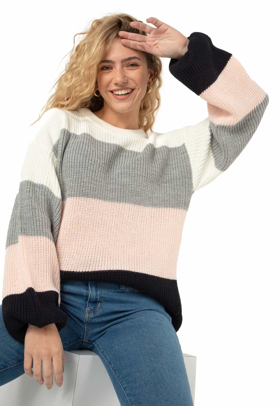 Saco Ancho 4 Colores Matizado Cuello Redondo - Prendas de vestir - Giive Giive